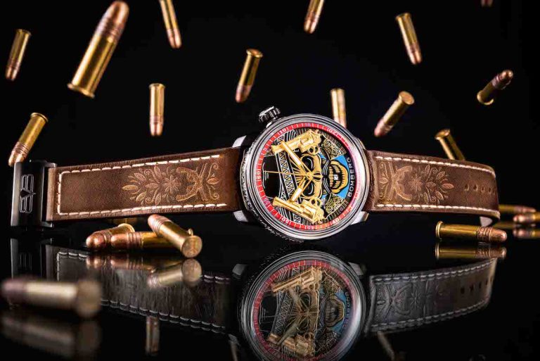 BOMBERG全新BB-01雙槍骷髏自動大三針腕錶