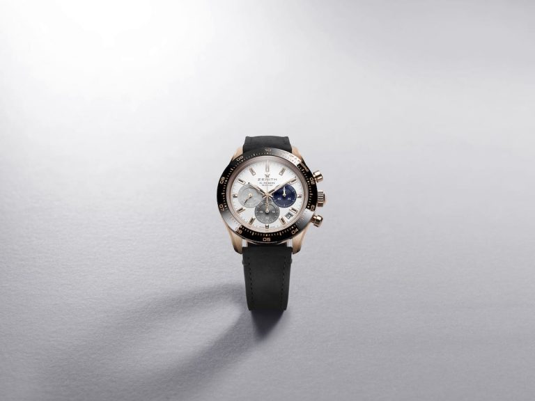 ZENITH真力時為CHRONOMASTER SPORT腕錶增添璀璨金色