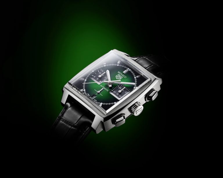 TAG Heuer Monaco 綠錶面自動腕錶 禮讚摩納哥古董車大獎賽