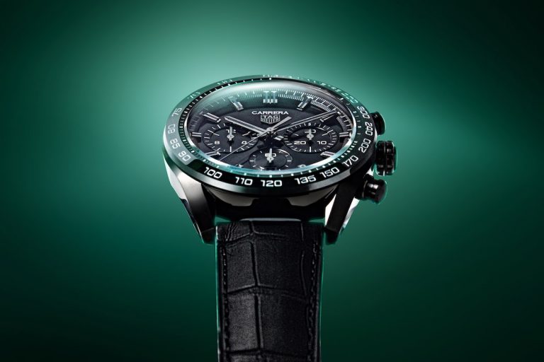 TAG Heuer Carrera H02 湛黑版日本限定特殊萌木色腕錶