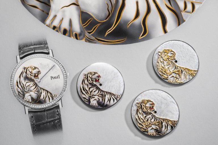 Piaget Altiplano 系列虎年生肖掐絲琺瑯工藝腕錶