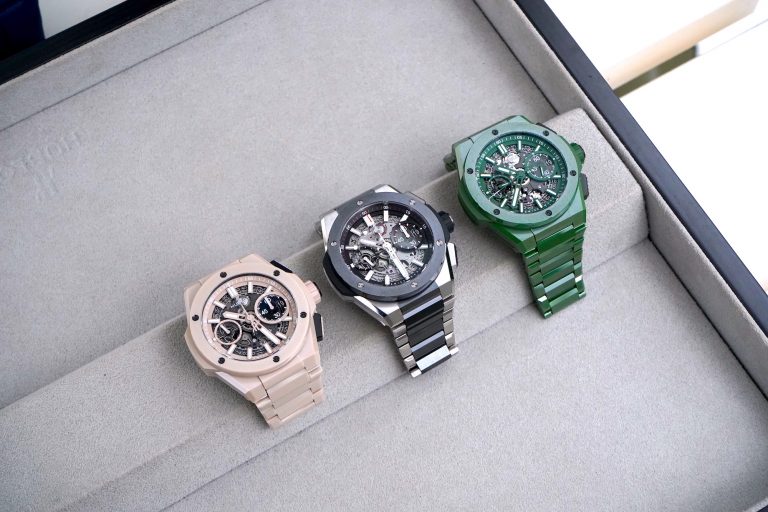 HUBLOT Watches & Wonders 2022 新品/ 四款新色Big Bang Integral 陶瓷鍊帶計時碼錶/ 材質融合Big Bang Integral 金屬陶瓷鍊帶計時碼錶￼￼￼