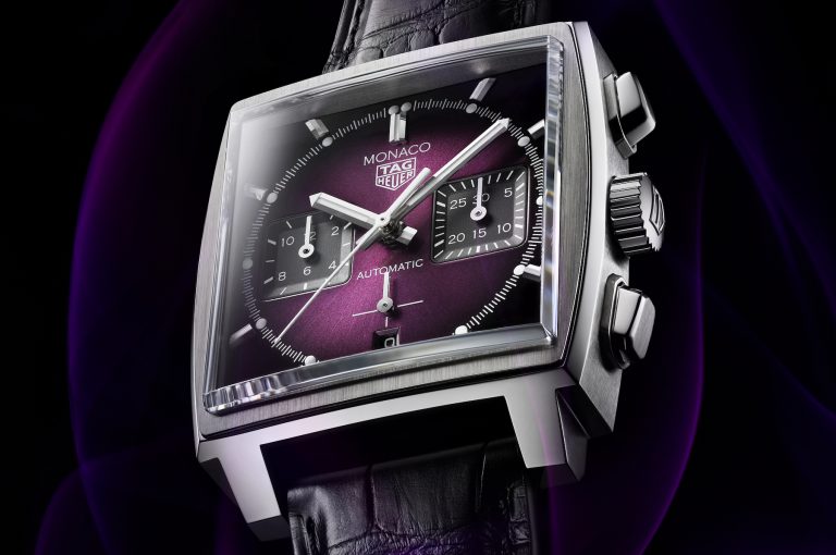 TAG Heuer Monaco 紫色錶面限量計時腕錶