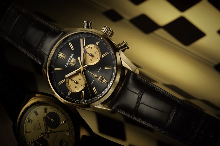 黑金致敬經典賽車塗裝 TAG Heuer Carrera 計時腕錶