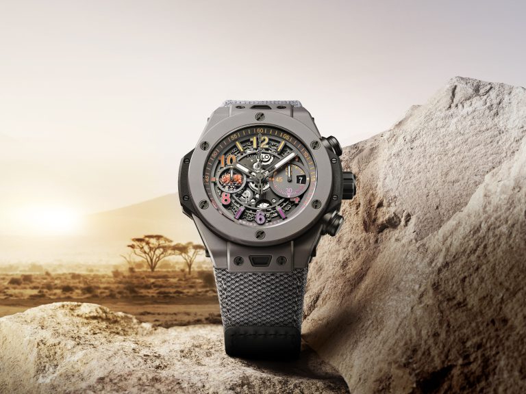 HUBLOT 加入保護犀牛行動 Big Bang Unico SORAI 犀牛灰限量錶