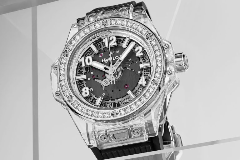 時尚女性輕珠寶腕錶 Hublot BIG BANG ONE CLICK藍寶石鑽錶