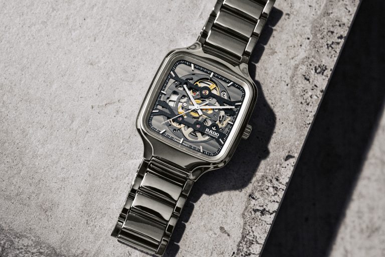 迷人輕盈的幾何鏤空 Rado 瑞士雷達表True Square 鏤空自動腕錶