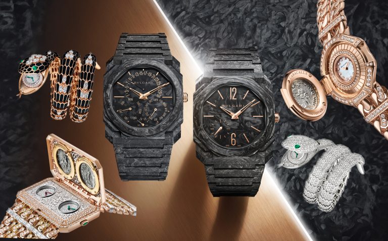 [GWD 2023] 寶格麗Dual Nature新作亮相 碳金Octo Finissimo/微型機芯Serpenti Misteriosi/鑲嵌古幣Monete Catene Dual Time