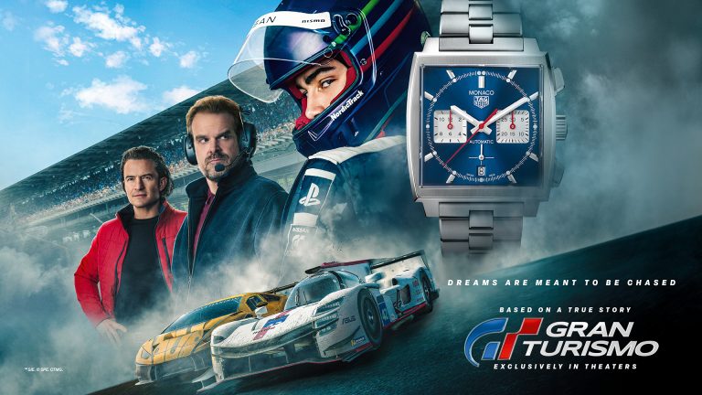 TAG Heuer 泰格豪雅 Monaco 計時腕錶登上賽車電影《GT：跨界玩家》