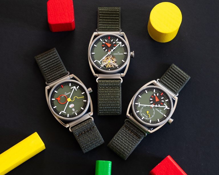LOUIS ERARD 在台上市帶來最新Alain Silberstein聯名規範式指針卡其色腕錶 幽默創作再造新話題