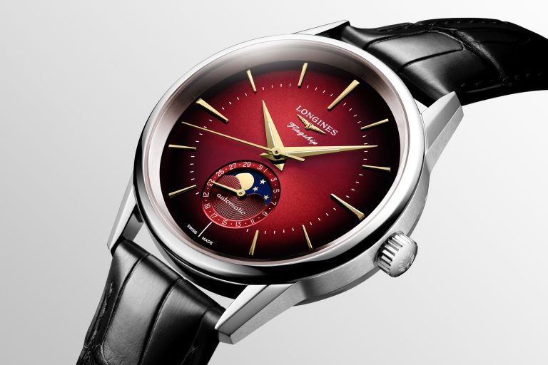 浪琴表首度推出生肖錶 FLAGSHIP HERITAGE 月相腕錶龍年特別版