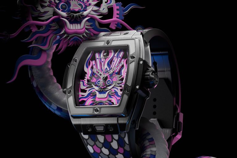融合剪紙藝術與精細鑲嵌 HUBLOT SPIRIT OF BIG BANG 鈦金腕錶龍年限量款