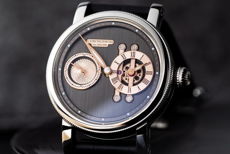 水平式三針一線 瑞寶Chronoswiss Strike Two H2O/ Golden Gear