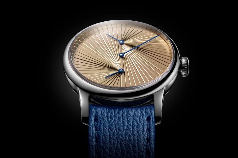 新款 Le Régulateur Louis Erard x atelier oï 三針一線金色面盤聯名限量腕錶