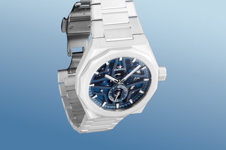 白色陶瓷盡顯夏日風情 ZENITH DEFY SKYLINE 鏤空腕錶
