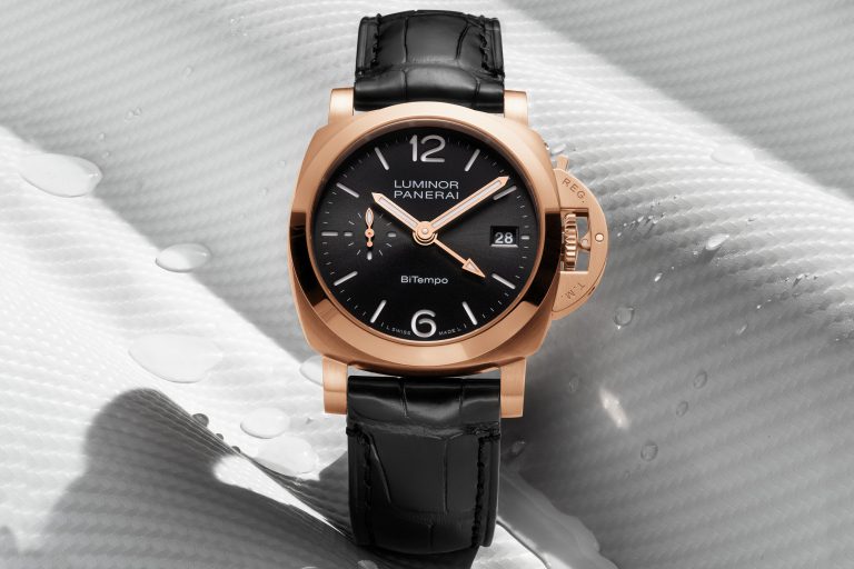 沛納海紅金再次閃耀 Luminor Quaranta™ BiTempo 首款Goldtech™ 貴金屬錶款