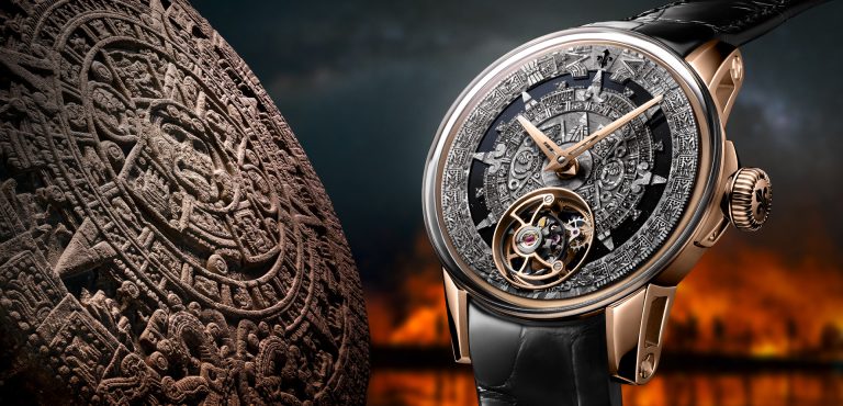 Louis Moinet 融入阿茲特克雕刻藝術推出 FUEGO NUEVO 限量隕石腕錶