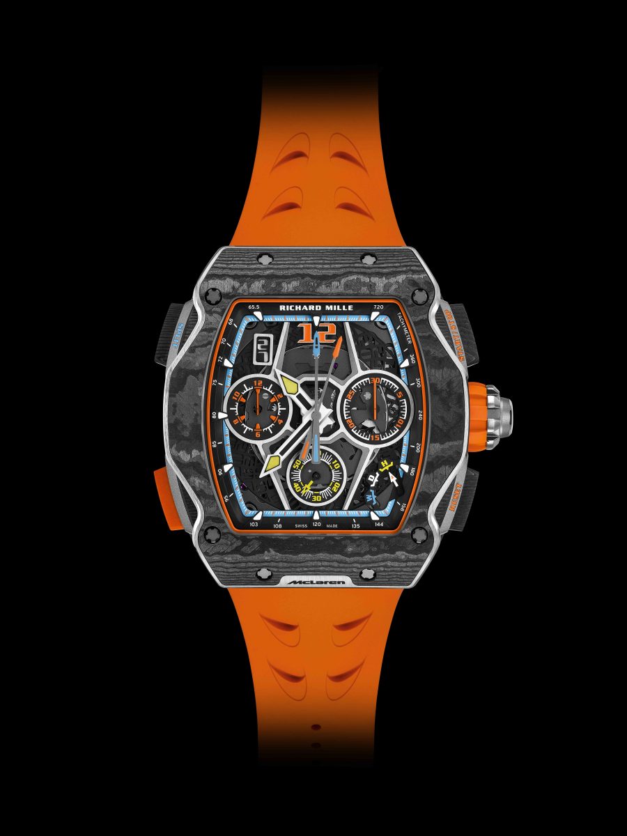 靈感汲取⾃McLaren 全新W1 跑⾞ RICHARD MILLE RM 65-01 McLaren W1