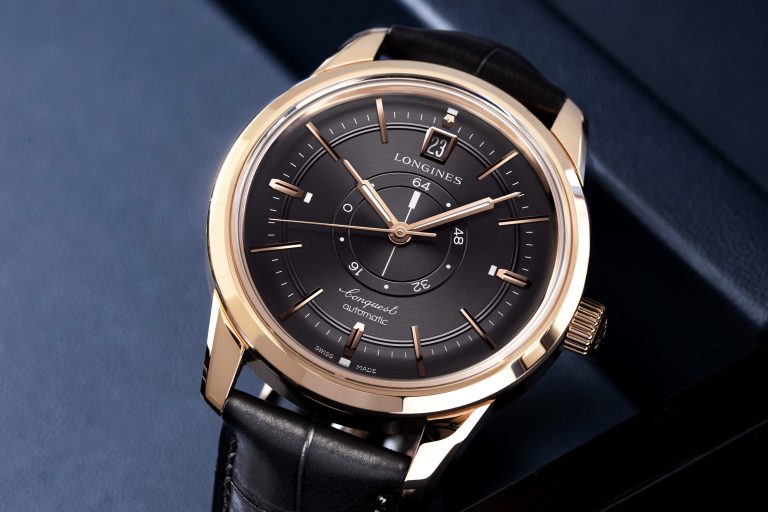 慶祝CONQUEST系列誕生70週年 浪琴表CONQUEST HERITAGE 18K黃金/玫瑰金腕錶