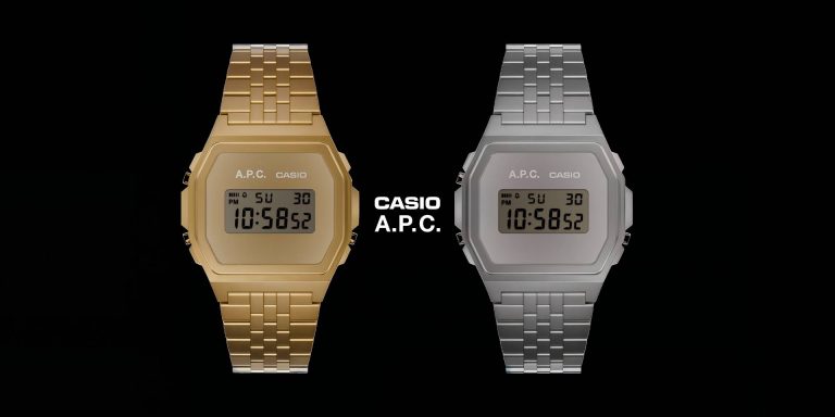 CASIO X A.P.C.推出聯名腕錶！以簡約先薄的設計 打造復古時髦配件 彰顯法式美學