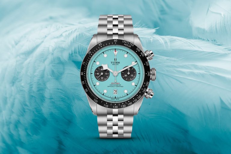 周董搶先曝光的“青色面盤” BLACK BAY CHRONO 火鶴藍色款發布了