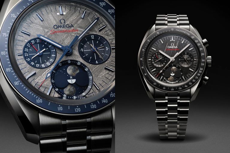 歐米茄推出全新超霸月相隕石腕錶 Speedmaster Moonphase Meteorite