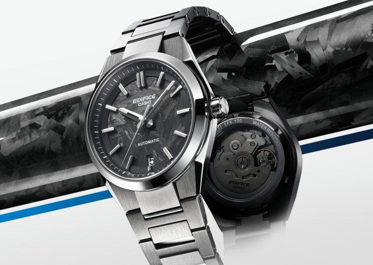 卡西歐首款機械腕錶震撼登場 EDIFICE EFK-100 打造高質感「鍛造碳」入門首選