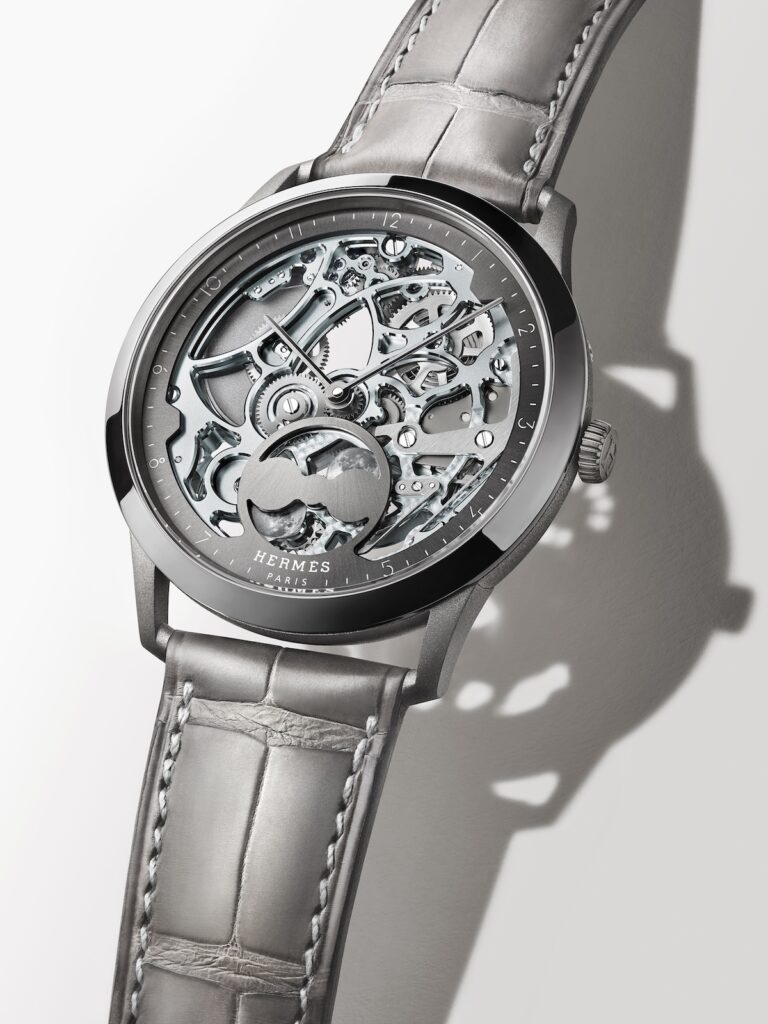 結構之巔 Slim d’Hermès Squelette Lune 以鏤空藝術重新定義超薄時計