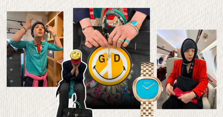 時尚天王也瘋混搭！看 G-Dragon 如何用 PIAGET SIXTIE 土耳其石腕錶穿出藝術感