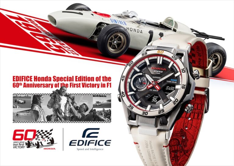 致敬F1首勝傳奇！CASIO EDIFICE聯手HONDA推新作，將RA272賽車靈魂注入腕間